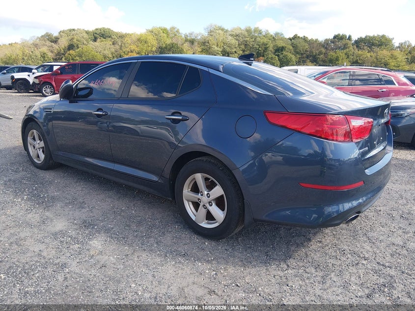 Vin: 5xxgm4a71fg480854, lot: 46560401, kia optima lx 20153