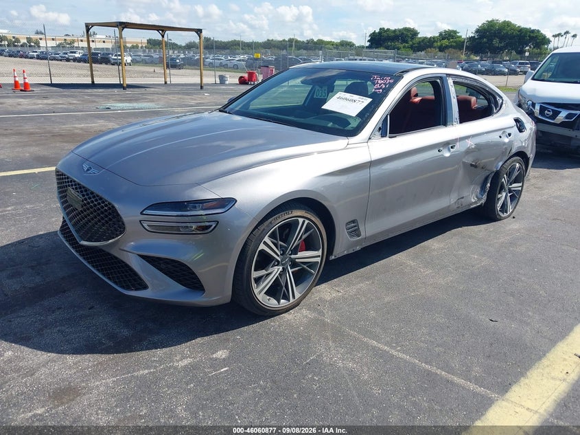 Vin: kmtg34sc4su145351, lot: 46560404, genesis g70 2.5t rwd 20252