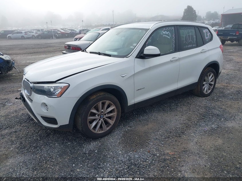 Vin: 5uxwx9c51g0d75814, lot: 46560411, bmw x3 xdrive28i 20162