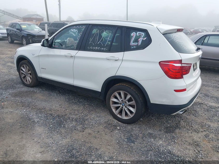 Vin: 5uxwx9c51g0d75814, lot: 46560411, bmw x3 xdrive28i 20163