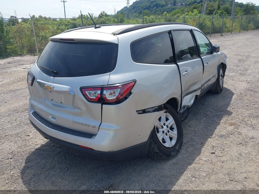 Vin: 1gnkrfed9dj145476, lot: 46560457, chevrolet traverse ls 20134