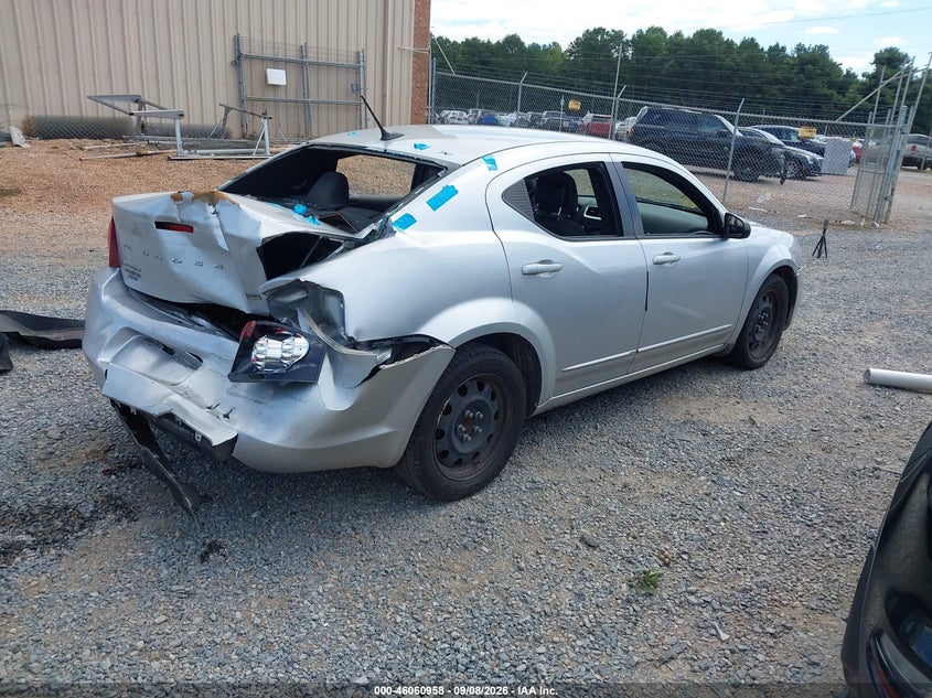 Vin: 1c3cdzag3cn264326, lot: 46560486, dodge avenger se 20124