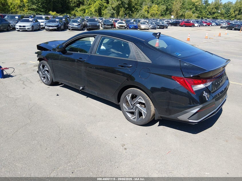 Vin: kmhlm4dj7su136676, lot: 46560642, hyundai elantra hybrid sel sport 20253