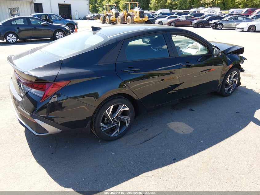Vin: kmhlm4dj7su136676, lot: 46560642, hyundai elantra hybrid sel sport 20254