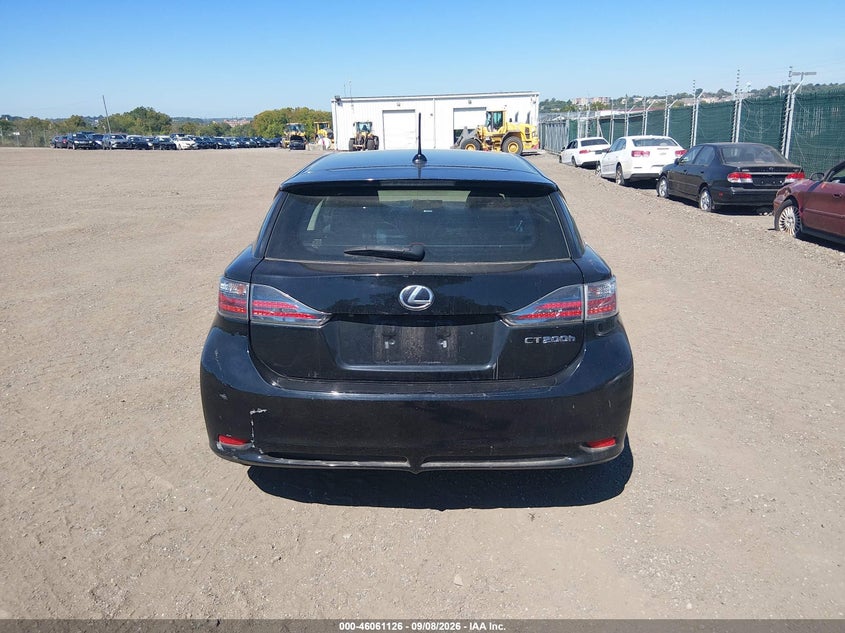LEXUS CT 200H 2012 VIN JTHKD5BH7C2065660