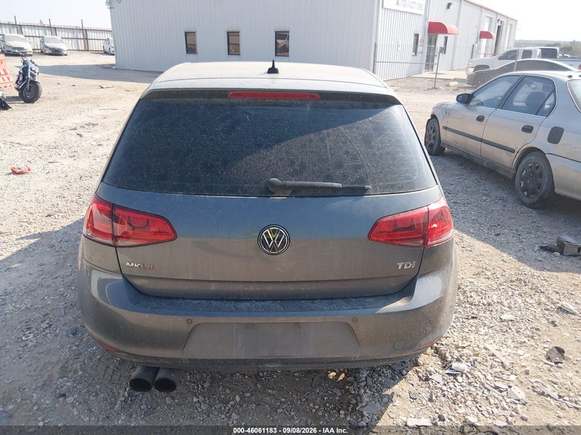 VOLKSWAGEN GOLF 2015 VIN 3VW2A7AU5FM072010