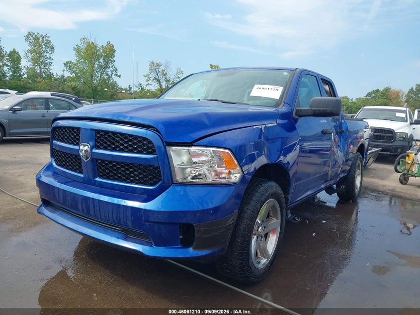 Vin: 1c6rr7ft0js284704, lot: 46560737, ram 1500 express  4x4 6'4 box 20182