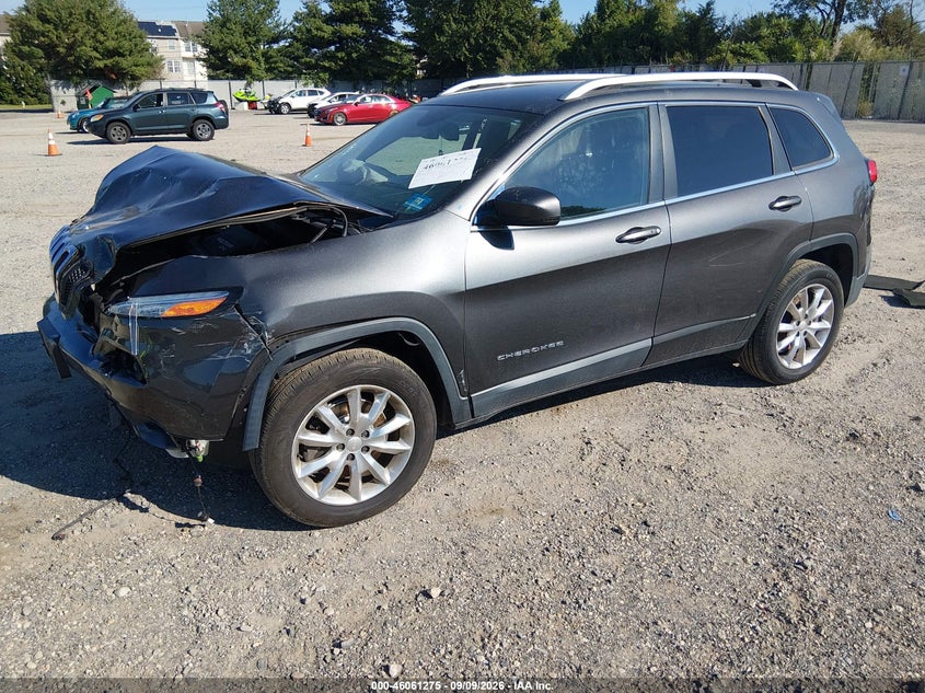 Vin: 1c4pjmdb0hw614800, lot: 46560802, jeep cherokee limited 4x4 20172