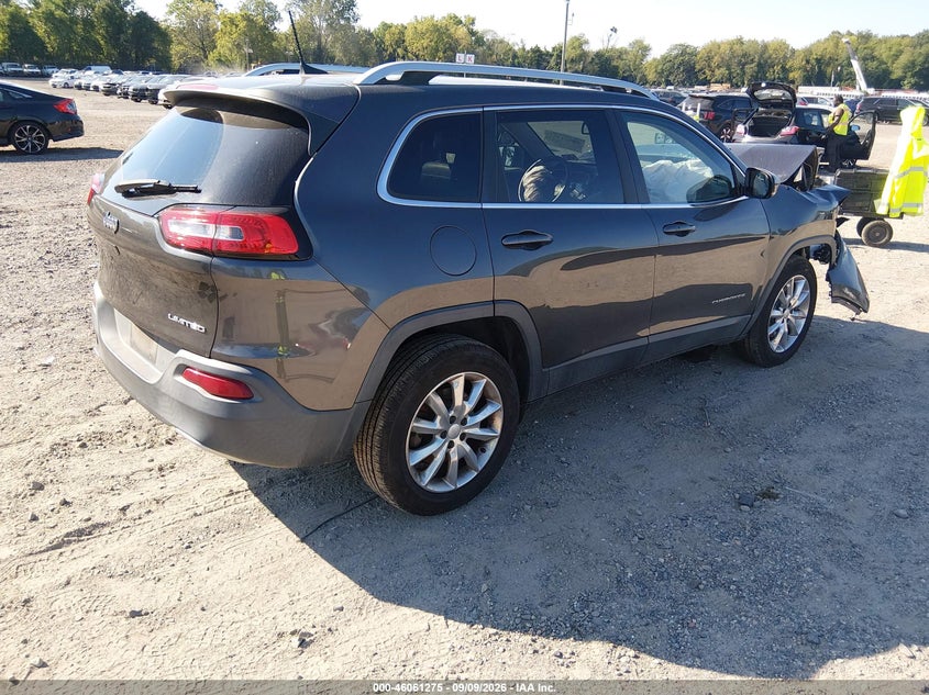 Vin: 1c4pjmdb0hw614800, lot: 46560802, jeep cherokee limited 4x4 20174