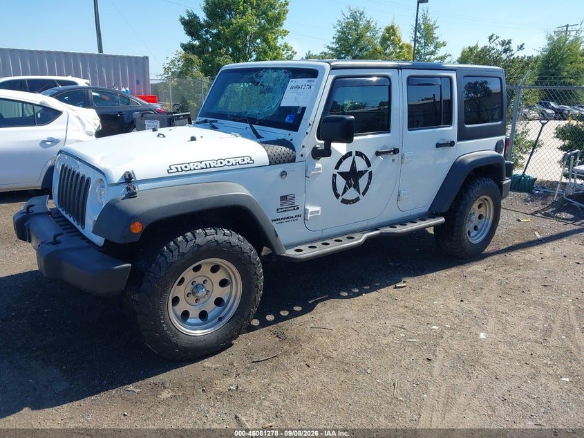 Vin: 1c4bjwdg7hl741952, lot: 46560805, jeep wrangler unlimited sport 4x4 20172