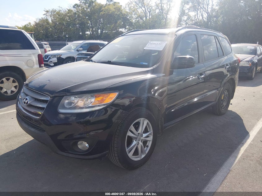 Vin: 5xyzk3ab5cg161655, lot: 46560883, hyundai santa fe limited 20122