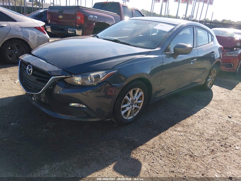 Vin: jm1bm1k74g1302781, lot: 46561079, mazda mazda3 i sport 20162