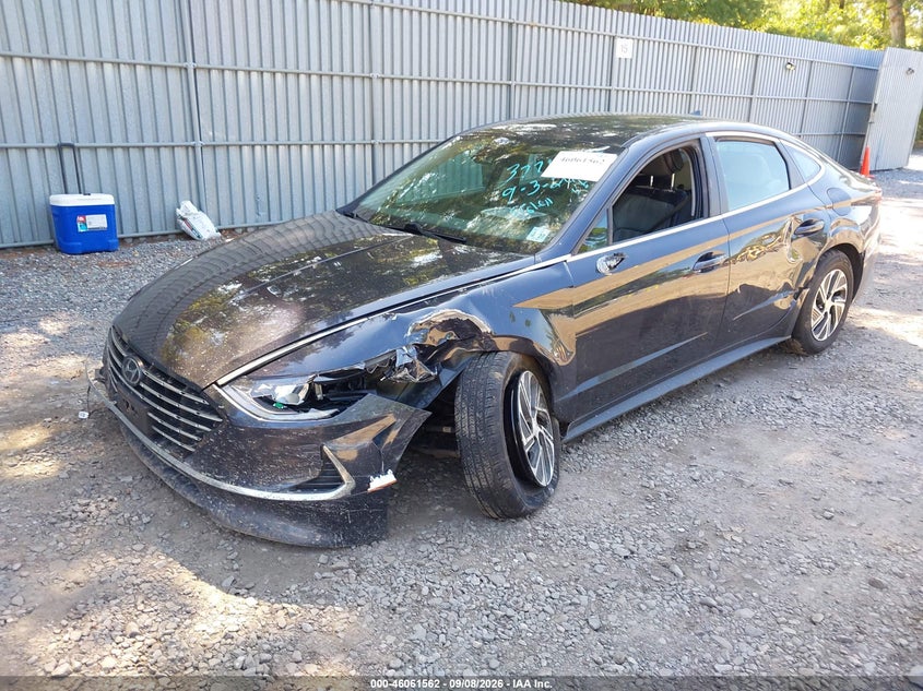 Vin: kmhl24jj0na044924, lot: 46561089, hyundai sonata hybrid blue 20222