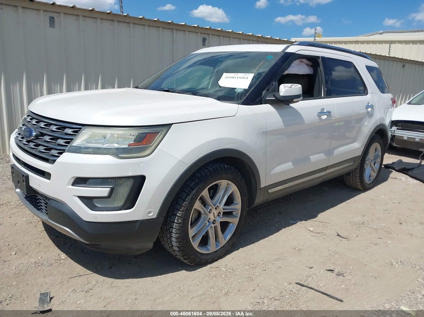 Vin: 1fm5k7f83hga69155, lot: 46561131, ford explorer limited 20172