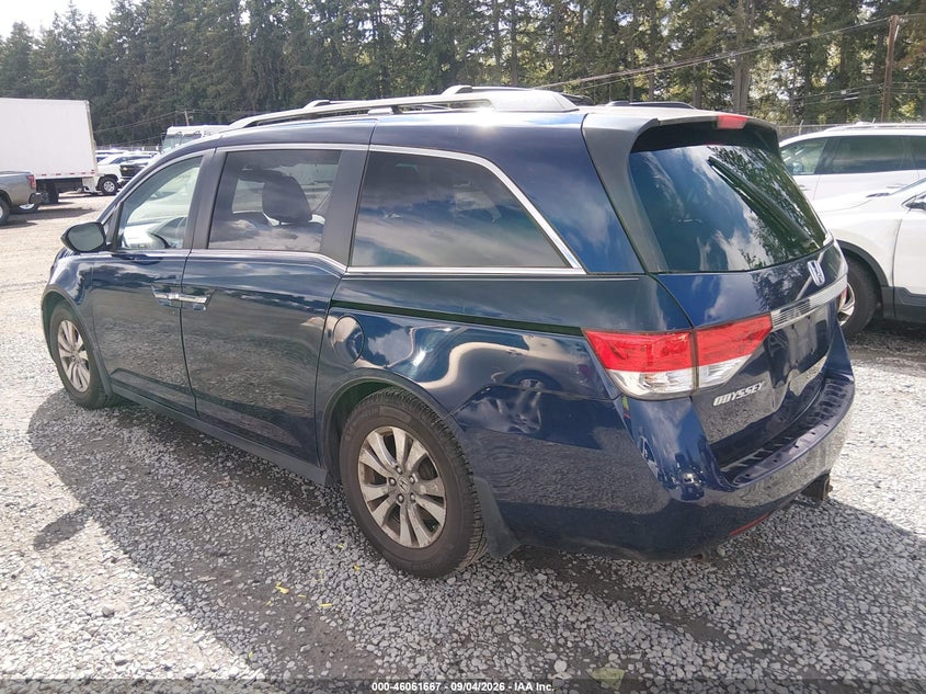 Vin: 5fnrl5h61fb066748, lot: 46561194, honda odyssey ex-l 20153