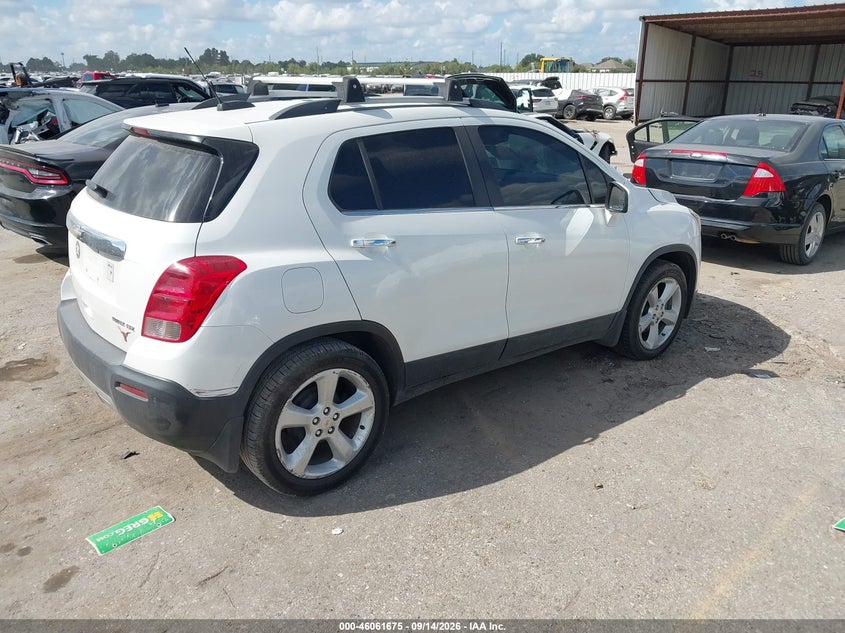 Vin: kl7cjnsb3fb059673, lot: 46561202, chevrolet trax ltz 20154
