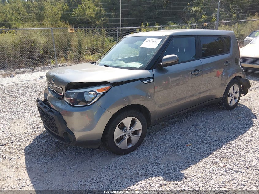Vin: kndjn2a26g7377970, lot: 46561207, kia soul 20162