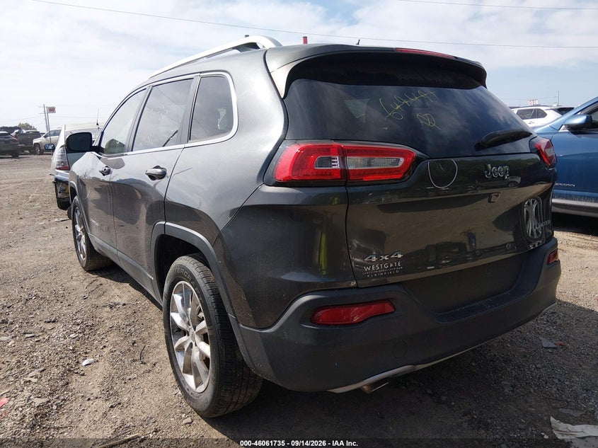 Vin: 1c4pjmdb5fw649491, lot: 46561262, jeep cherokee limited 20153
