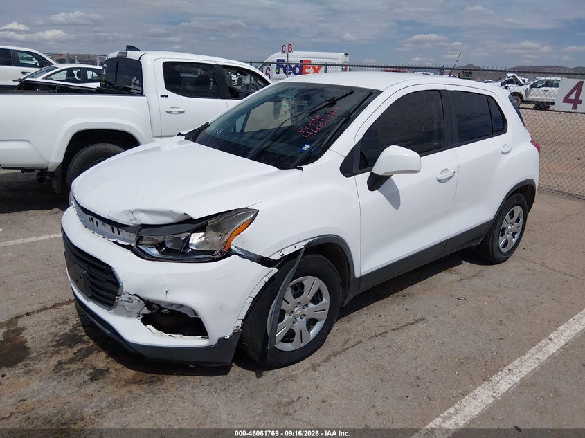 Vin: 3gncjksbxjl224697, lot: 46561296, chevrolet trax ls 20182