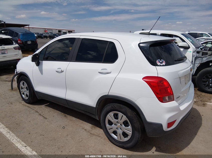 Vin: 3gncjksbxjl224697, lot: 46561296, chevrolet trax ls 20183