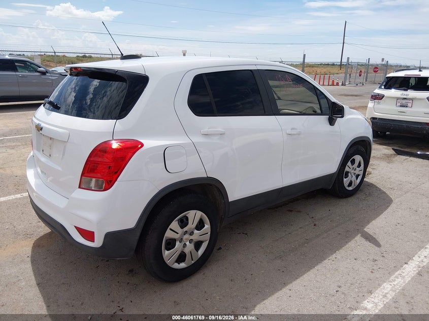 Vin: 3gncjksbxjl224697, lot: 46561296, chevrolet trax ls 20184