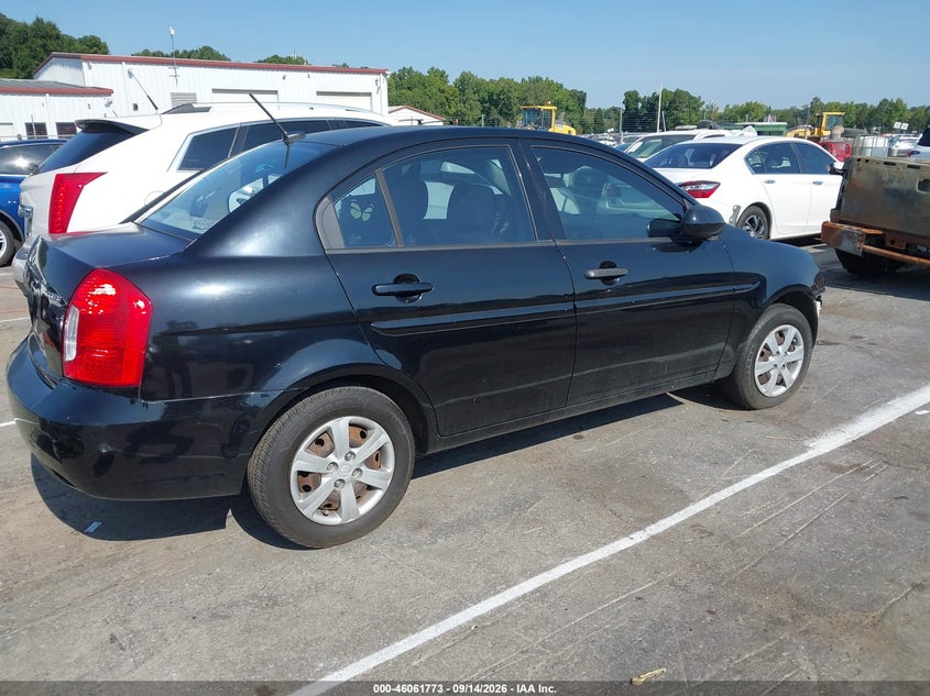 Vin: kmhcn4ac2au432691, lot: 46561300, hyundai accent gls 20104