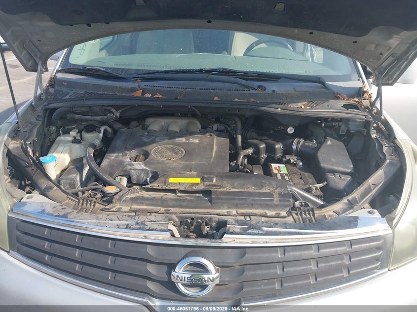 NISSAN QUEST 2007 VIN 5N1BV28U57N129857