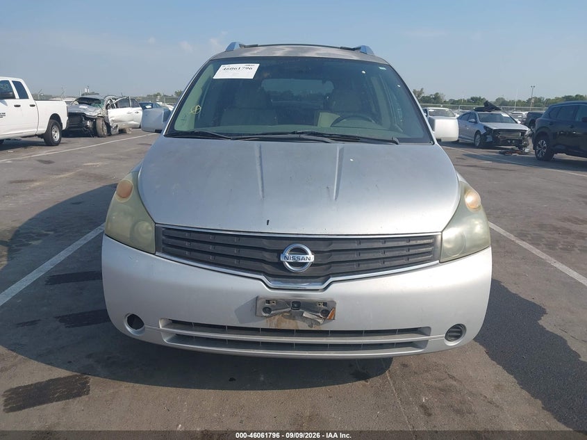 NISSAN QUEST 2007 VIN 5N1BV28U57N129857