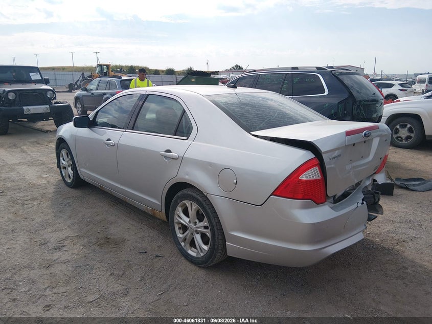 Vin: 3fahp0ha1cr233455, lot: 46561358, ford fusion se 20123