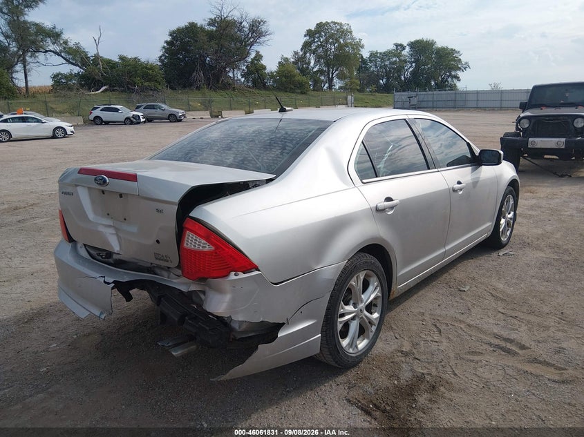 Vin: 3fahp0ha1cr233455, lot: 46561358, ford fusion se 20124