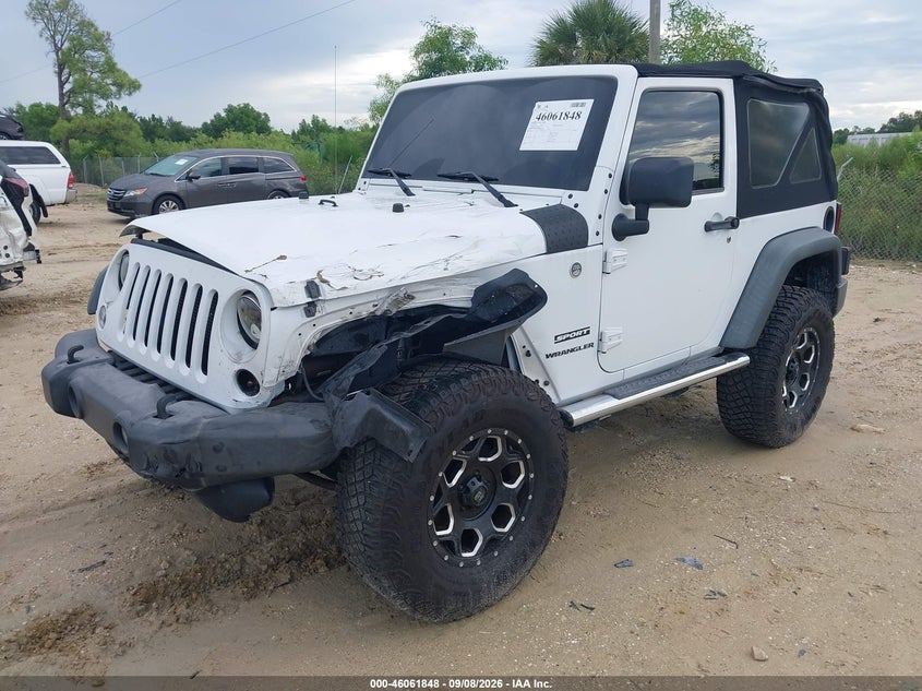 Vin: 1c4ajwag1el147563, lot: 46561375, jeep wrangler sport 20142