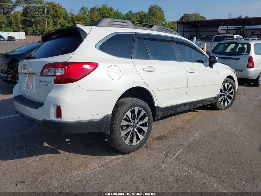 Vin: 4s4bsanc7h3206224, lot: 46561411, subaru outback 2.5i limited 20174