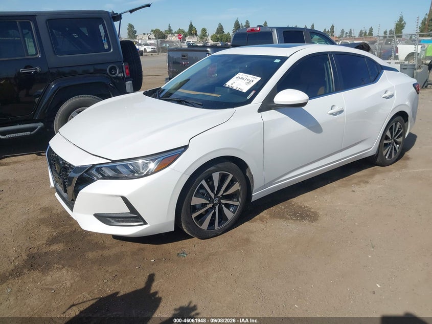 Vin: 3n1ab8cv9py267337, lot: 46561475, nissan sentra sv xtronic cvt 20232