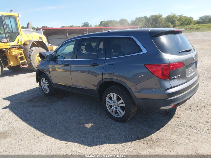 Vin: 5fnyf6h15hb103932, lot: 46561480, honda pilot lx 20173