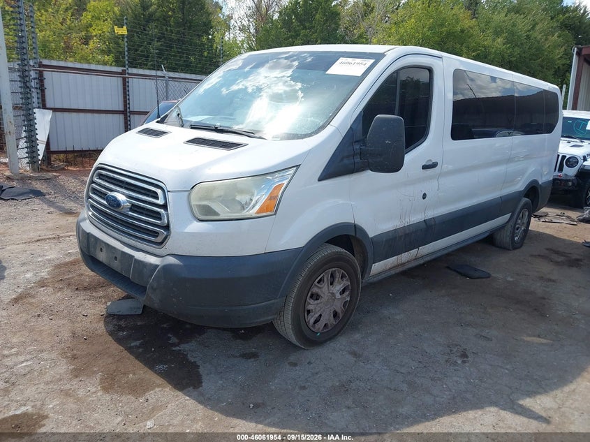 Vin: 1fbzx2zm2fkb27838, lot: 46561482, ford transit-350 xlt 20152