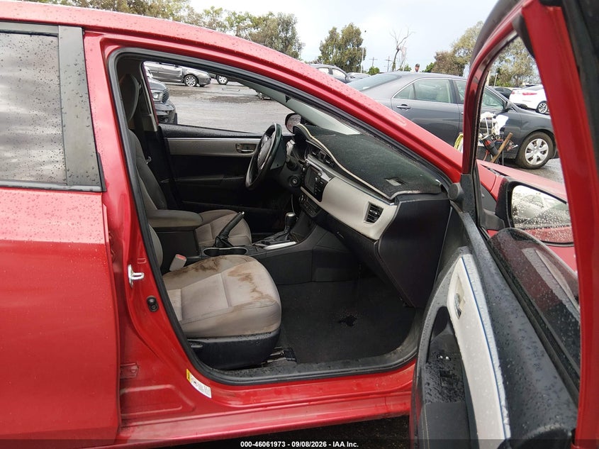 2015 TOYOTA COROLLA SEDAN 1.8L I-4 DOHC, VVT, REGULAR , 132HP