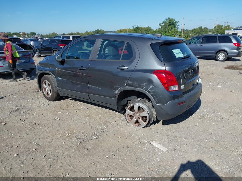 Vin: 3gncjnsbxgl258830, lot: 46561512, chevrolet trax 1ls 20163