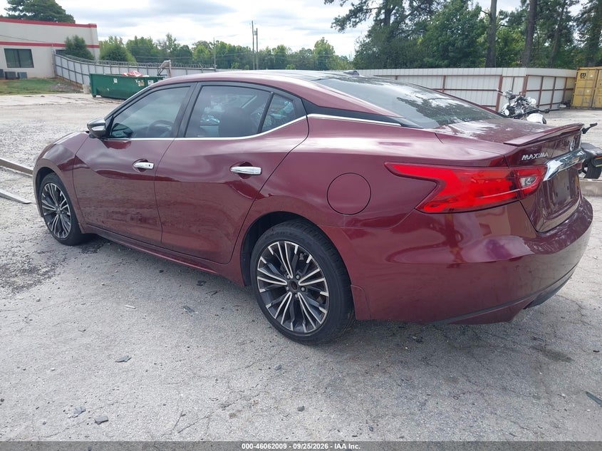 Vin: 1n4aa6ap0jc361203, lot: 46561536, nissan maxima 3.5 platinum 20183