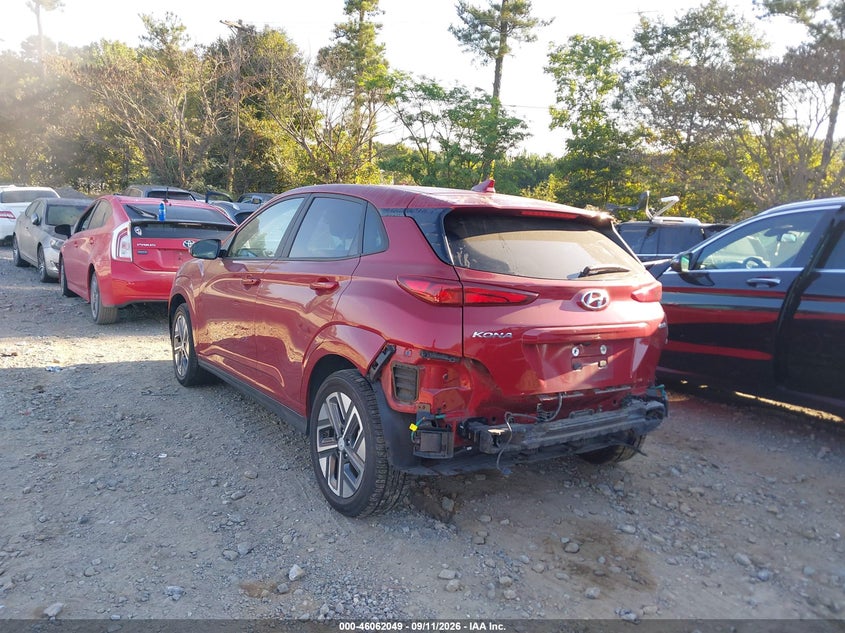 Vin: km8k33ag5pu191510, lot: 46561576, hyundai kona electric sel 20233