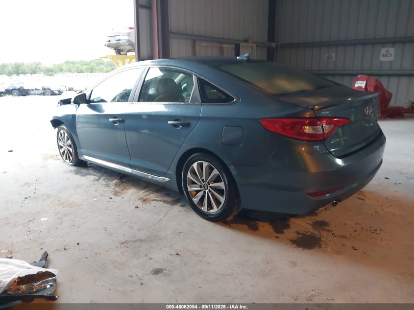 Vin: 5npe34af6fh113650, lot: 46561581, hyundai sonata sport 20153