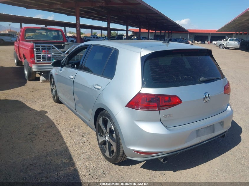 VOLKSWAGEN GOLF GTI 2015 VIN 3VW4T7AU9FM019314