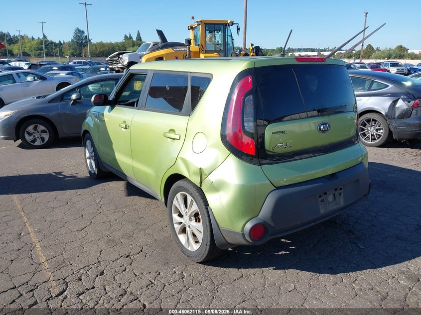 Vin: kndjp3a51e7726296, lot: 46561642, kia soul + 20143