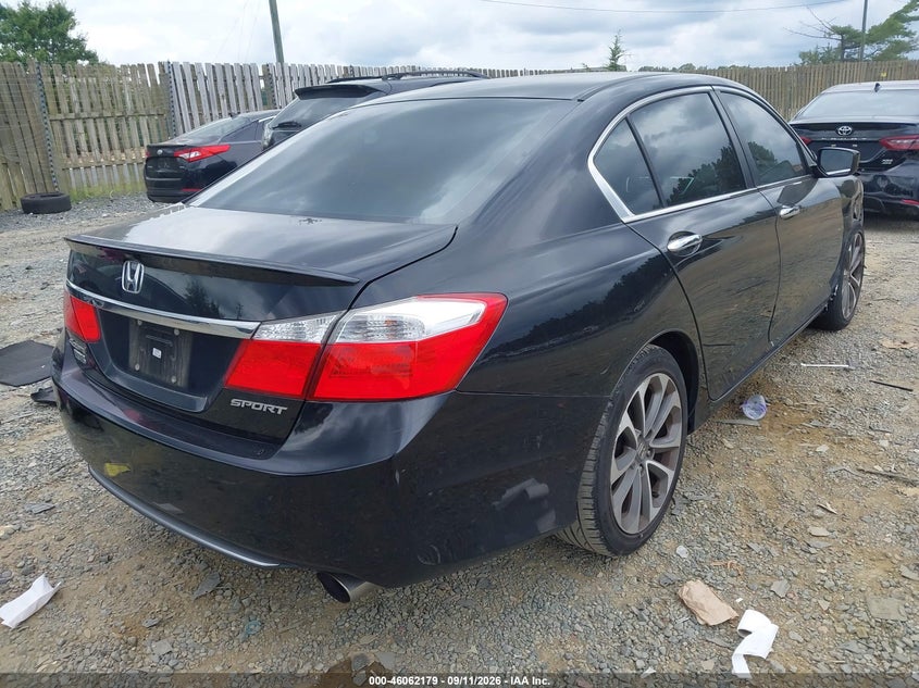 Vin: 1hgcr2f5xda191316, lot: 46561705, honda accord sport 20134