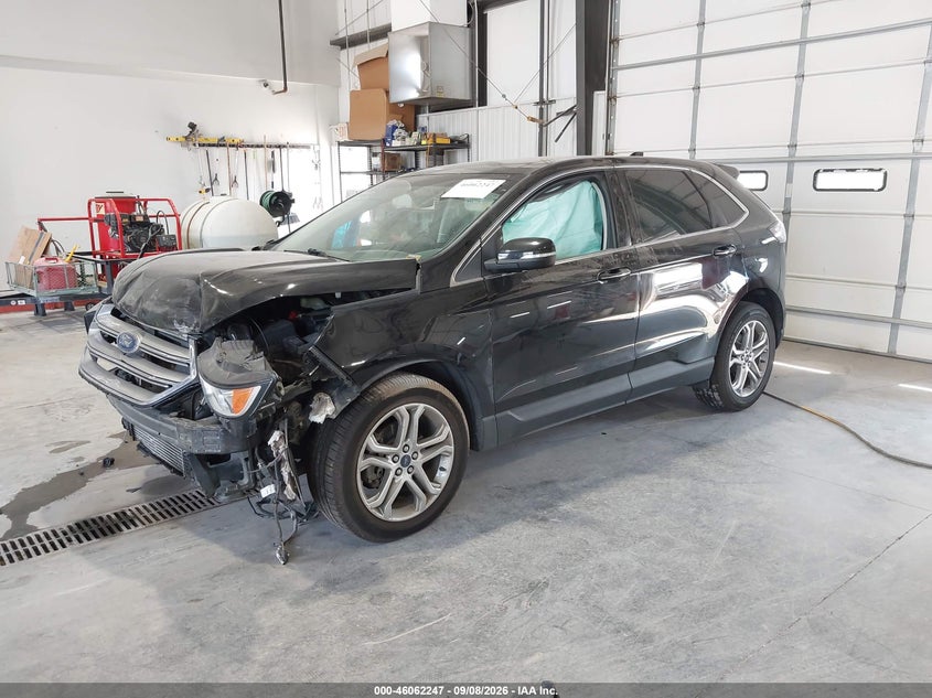 Vin: 2fmpk3k90hbb28671, lot: 46561774, ford edge titanium 20172