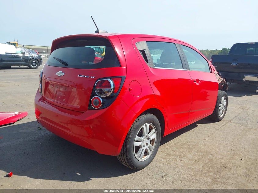 Vin: 1g1jc6sh3f4102954, lot: 46561780, chevrolet sonic lt auto 20154