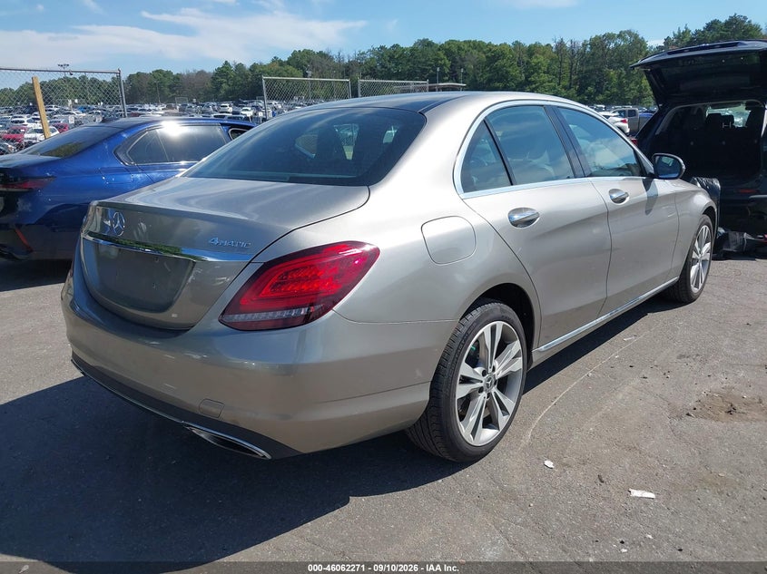 Vin: wddwf8eb4kr482560, lot: 46561798, mercedes-benz c 300 4matic 20194