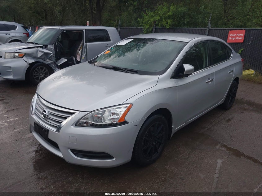 2015 Nissan Sentra Sv, Правый бок, IAAI, VIN 3N1AB7AP5FL694119 — фото 2