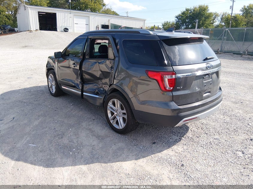 Vin: 1fm5k7d83ggb84002, lot: 46561834, ford explorer xlt 20163