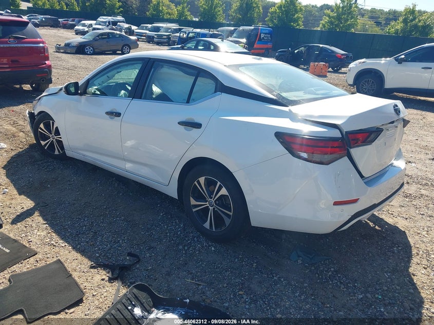 Vin: 3n1ab8cv8ly206281, lot: 46561839, nissan sentra sv xtronic cvt 20203