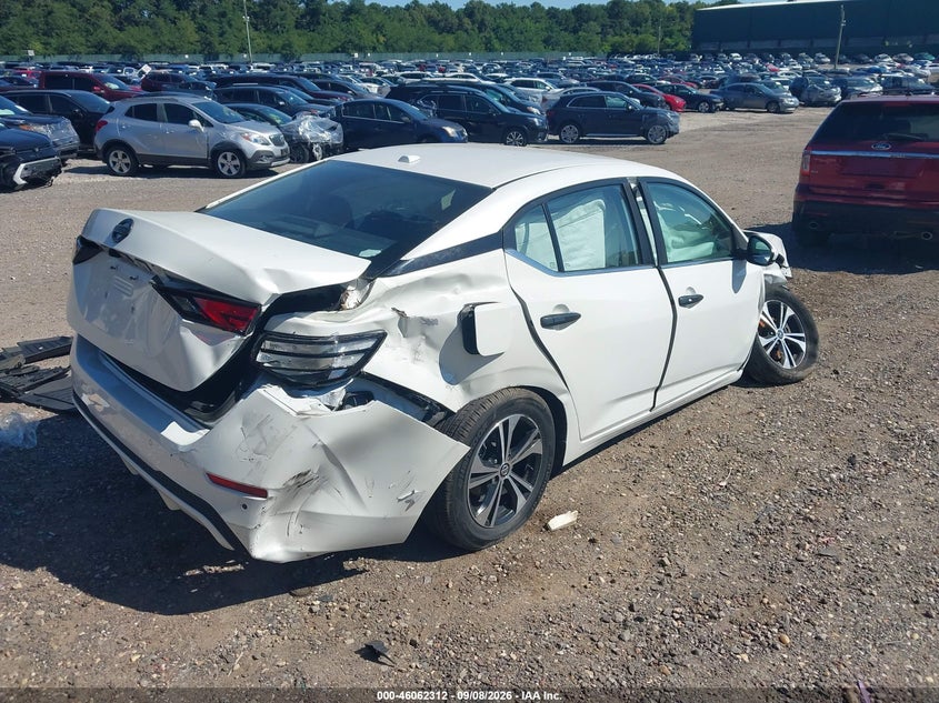 Vin: 3n1ab8cv8ly206281, lot: 46561839, nissan sentra sv xtronic cvt 20204